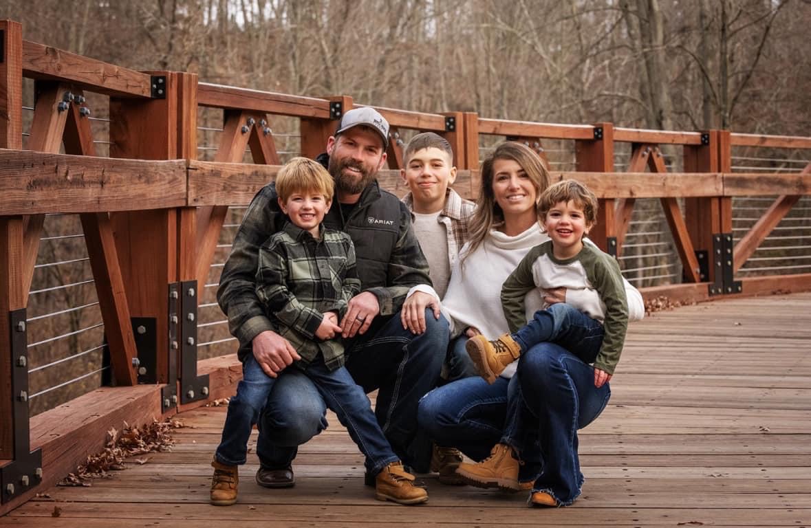 The Wold family, owners of Big Sky Crane